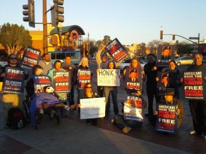 Supporters in Tempe, Az.
